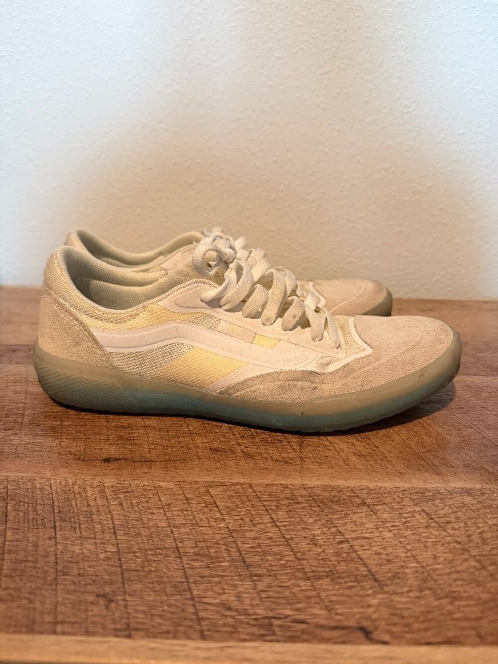 Vans Ave Pro sneakers in a marshmallow and white colorway